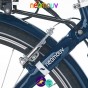 NEOMOUV CARLINA 26" 15.4Ah, couleur bleu lagon et cadre de 46cm avec système d'assistance-Vélo électrique pour Femmes