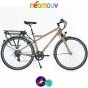 NEOMOUV MONTANA 15.4Ah, couleur café au lait et cadre de 48cm avec système d'assistance-Vélo électrique pour Hommes