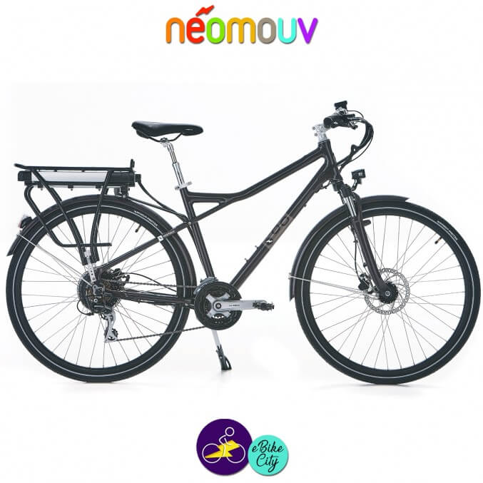 NEOMOUV MONTANA T 15.4Ah, couleur gris bleuté et cadre de 48cm avec système d'assistance-Vélo électrique pour Hommes