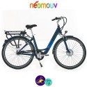 NEOMOUV CARLINA N7 26" 15.4Ah, couleur bleu classique et cadre de 46cm avec système d'assistance-Vélo électrique pour Femmes