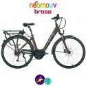 NEOMOUV IRIS 15.4Ah, couleur chocolat et cadre de 45cm avec système d'assistance BROSE-Vélo électrique pour Femmes