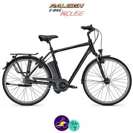 Raleigh DOVER 8 HS 17Ah, hauteur du cadre 50cm de couleur noir avec système d'assistance IMPULSE 2.0-Vélo électrique pour Hommes