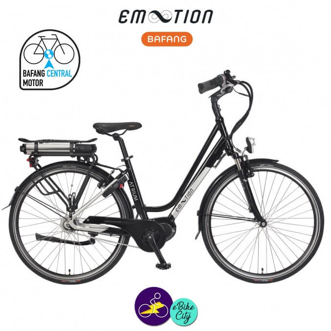 E-MOTION-ATRIUM 13Ah avec système d'assistance BAFANG MAX DRVE G33-Vélo électrique pour Femmes