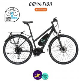 E-MOTION-AVORIAZ 11,4Ah, hauteur du cadre 43cm avec système d'assistance BAFANG MAX DRIVE G33-Vélo électrique pour Femmes