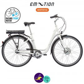 E-MOTION-DEAUVILLE 11,6Ah, hauteur du cadre 53cm avec système d'assistance BAFANG FM G02-Vélo électrique pour Femmes