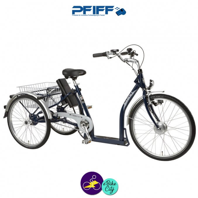 PFIFF-NAPOLI 2 9Ah avec système d'assistance ANSMANN 36V/250W-Vélo électrique 3 roues