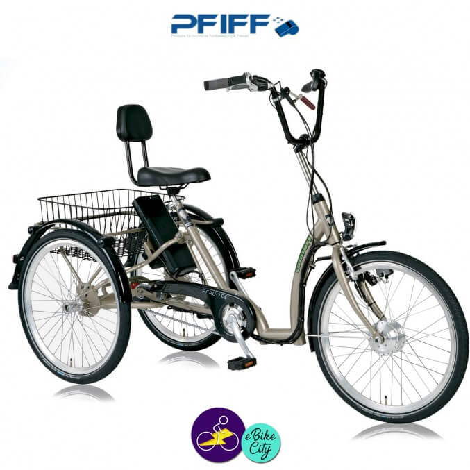 PFIFF-COMFORT-E 9Ah avec système d'assistance ANSMANN 36V/250W-Vélo électrique 3 roues