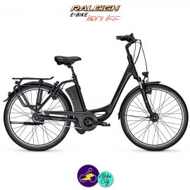 Raleigh DOVER 8 HS 17Ah, hauteur du cadre 50cm de couleur noir avec système d'assistance IMPULSE 2.0-Vélo électrique pour Femmes