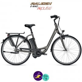 Raleigh DOVER 7 HS 14,5Ah, hauteur du cadre 55cm gris carbone avec système IMPULSE 2.0-Vélo électrique pour Femmes
