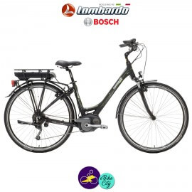 LOMBARDO e-RAVENNA SPORT 8,2Ah, hauteur du cadre 21" avec système d'assistance BOSCH ACTIVE-Vélo électrique pour Femmes