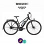BREEZER-GREENWAY IG+-ST-DI2 11.1Ah, cadre de 52cm en satin noir avec assistance Shimano Steps-Vélo électrique pour Hommes