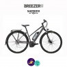 BREEZER-GREENWAY+ ST 11.1Ah, cadre de 44cm en satin gris avec assistance Shimano Steps-Vélo électrique pour Femmes