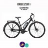BREEZER-GREENWAY+ ST 11.1Ah, cadre de 44cm en satin gris avec assistance Shimano Steps-Vélo électrique pour Femmes